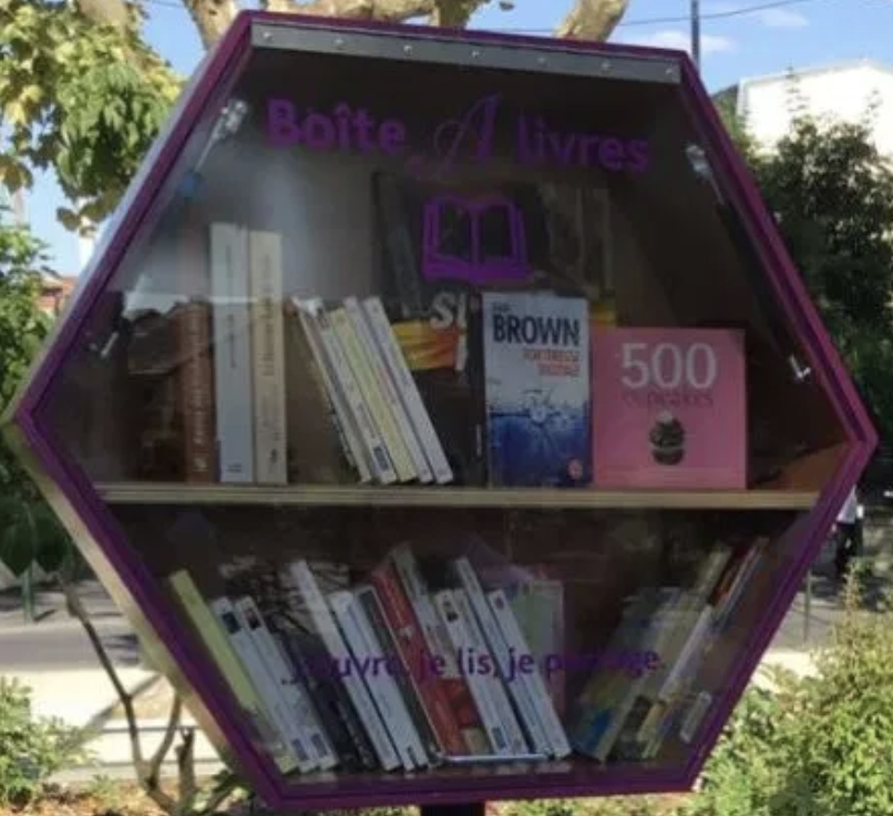 zéro-déchet, maison, boite à livres